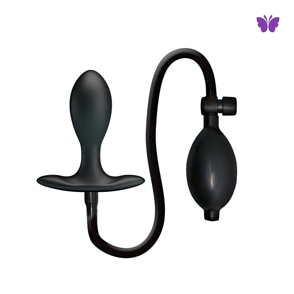 Plug Anal Inflvel com Esfera Interna em Metal Plug Anal Inflvel com Esfera Interna em Metal