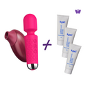 COMBO Sugador + Vibrador + 3 Géis lubrificantes