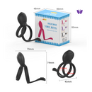 Anel Peniano Duplo Com Estimulador Clitoriano