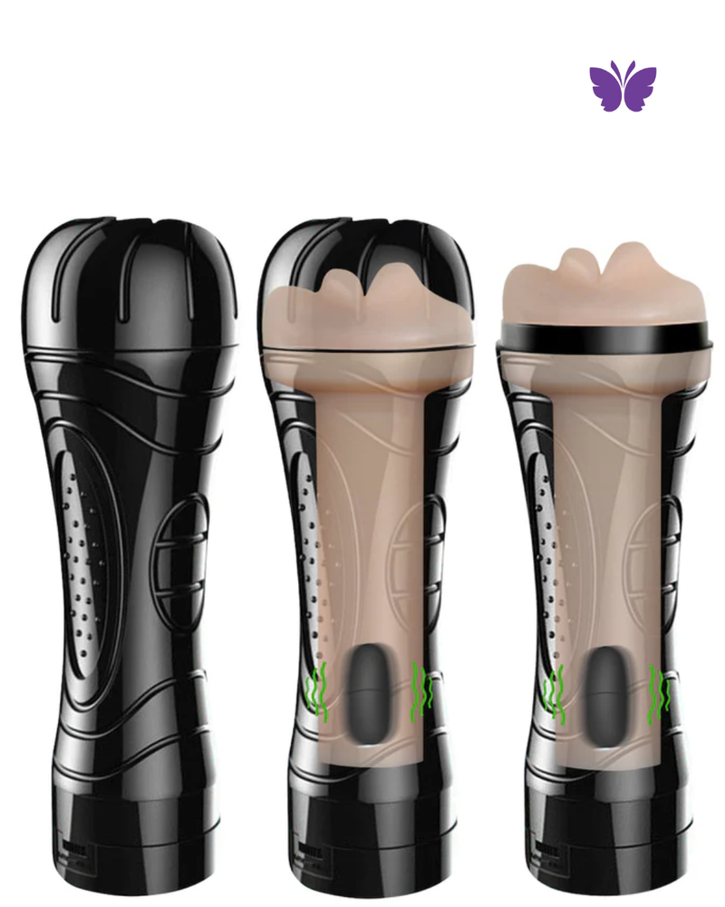 Masturbador em Formato de Boca com Multivelocidade Recarregável