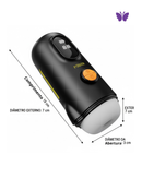 Masturbador Masculino com Formato de Lanterna com Tela de Led