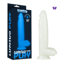 Dildo Pênis de Borracha 26cm Brilha no Escuro