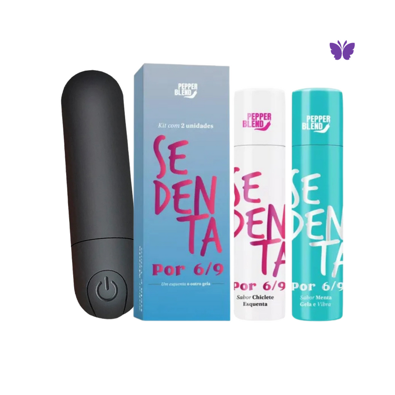 Kit Prazer Em Dobro Bullet + Sedenta Por 6/9