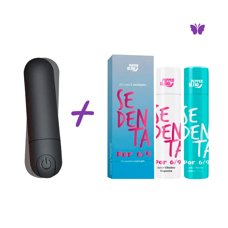Kit Prazer Em Dobro Bullet + Sedenta Por 6/9