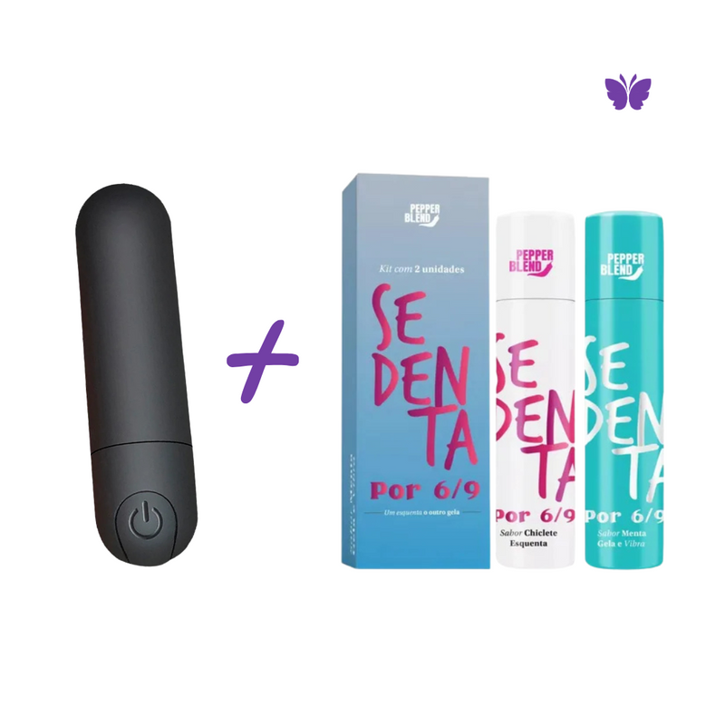 Kit Prazer Em Dobro Bullet + Sedenta Por 6/9