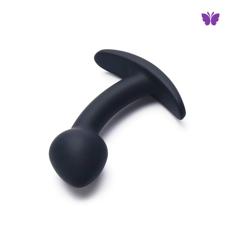 Plug Anal Curvado em Silicone