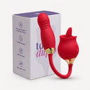 Vibrador de língua para ponto G e clitóris Toque Duplo