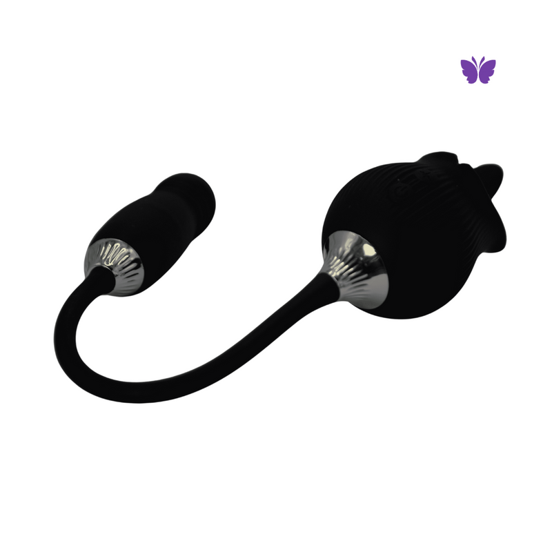 Vibrador de língua para ponto G e clitóris Toque Duplo