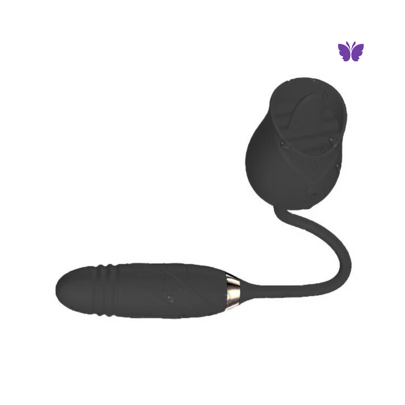 Vibrador de língua para ponto G e clitóris Toque Duplo