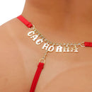 Calcinha Estrass Rendada com Escrita