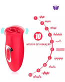Vibrador em formato de Boca – 10 Modos de Vibração