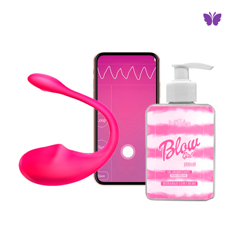 KIT Vibrador APP + BLOW BEIJÁVEL