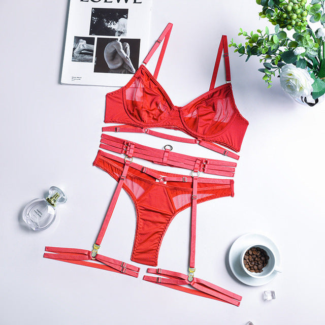 Conjunto de Lingerie Renda Sexy