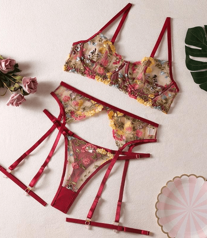 Conjunto Lingerie Sexy Estilo Florida - apredilleta