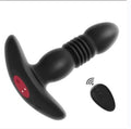 Plug Anal Vibrador com Estimulador Vai Vem e Controle Remoto - apredilleta