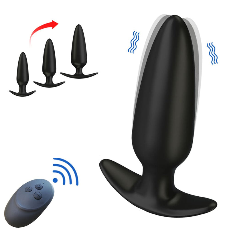 Plug Anal Vibratório com Controle Remoto sem Fio - apredilleta